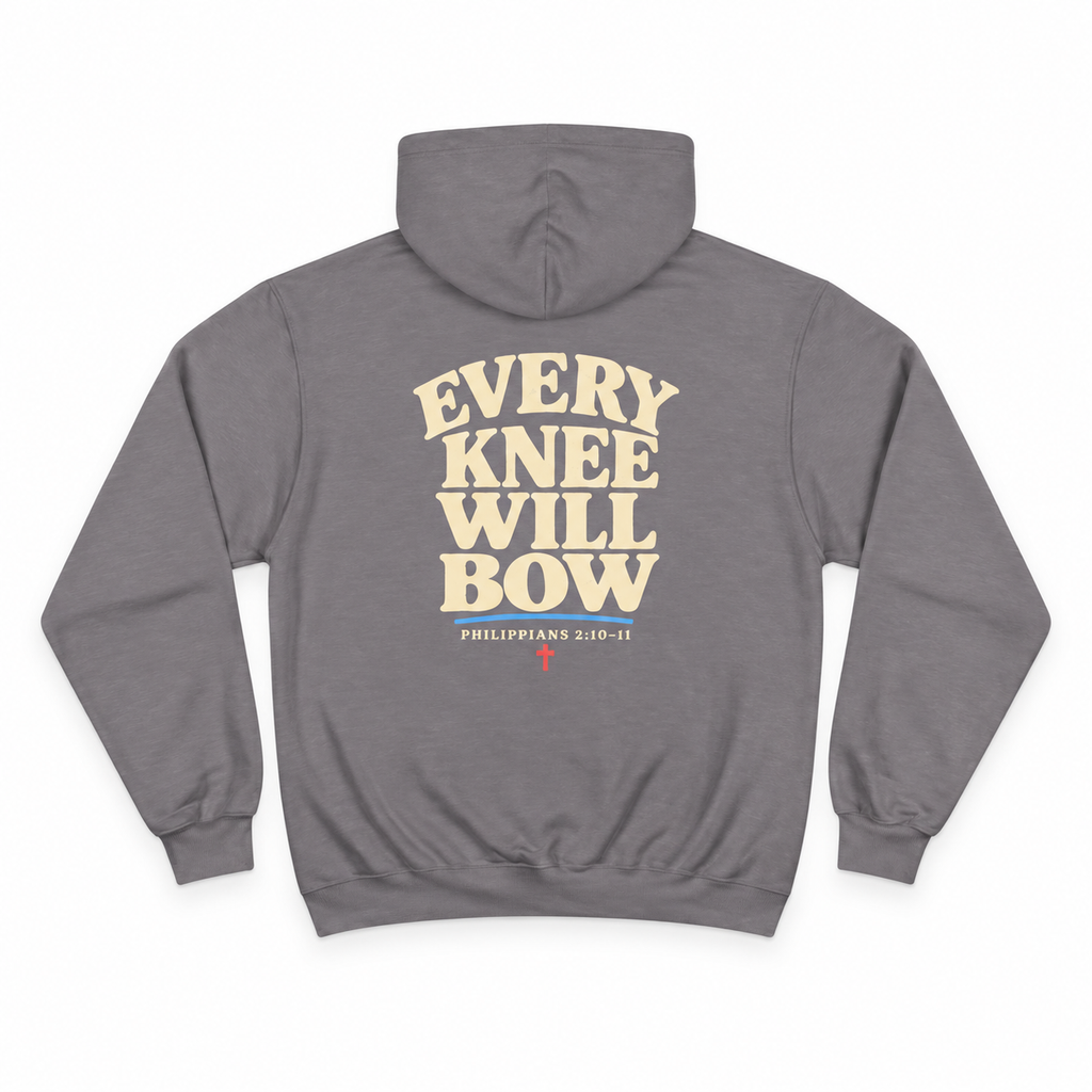 Jesus Is King Champion Hoodie | Philippians 2:10–11